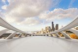 Futurystyczny widok metropolii
