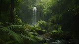 Lush tropical rainforest canopy
