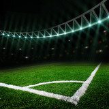 Nocna arena w blasku świateł