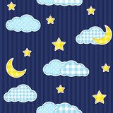 Nocne niebo w dziecięcym stylu