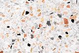 Polished stone(terrazzo) old color floor background