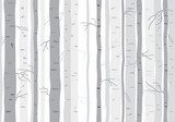 Seamless tree wallpaper, trees vector pattern