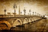 Sepia vintage nad rzeką