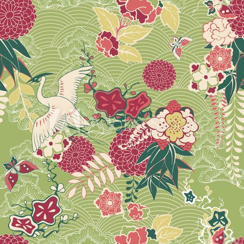 Oriental silk pattern