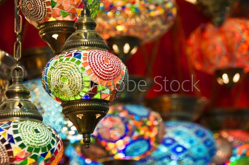 Lampes orientales au Grand Bazar d'Istambul - Turquie