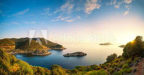 panorama of the Mediterranean coast