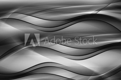 Abstract Black White Irregular Wave Design Background