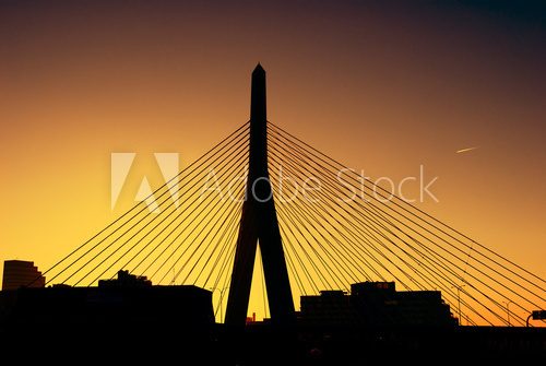 Zakim bridge at sunset