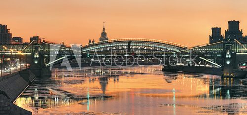 Bogdan Khmelnitsky bridge in Moscow
