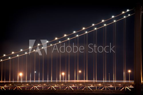Bay bridge at night
