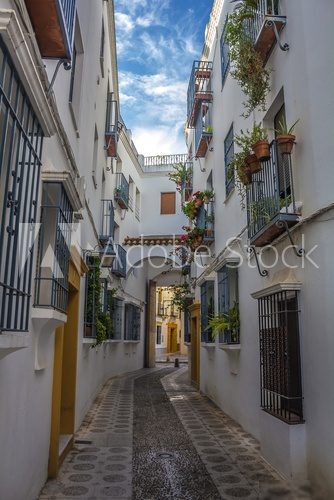 Calle del barrio de la judería en Córdoba - España