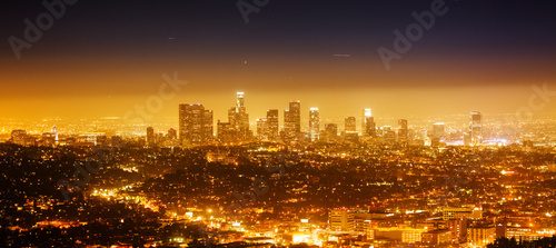 Los Angeles, night panorama