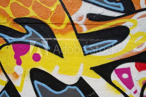 Grafitti detail yellow