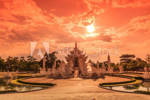 Wat Rong Khun in Chiangrai province of Thailand