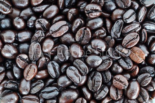 close up of coffee bean background.