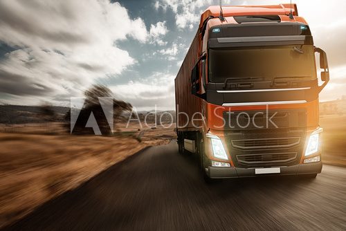 Truck on Country Road