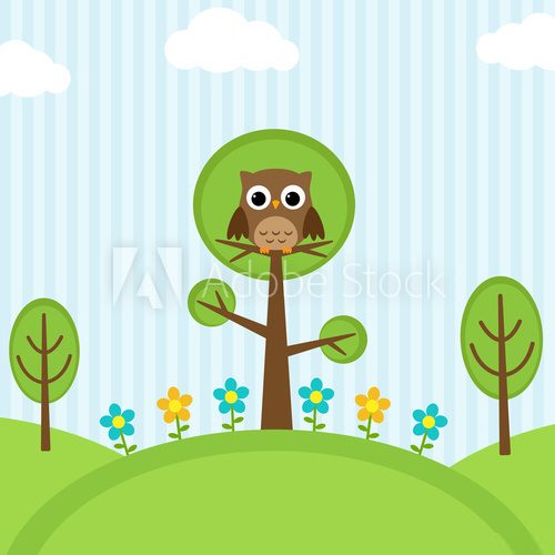 owl on trees