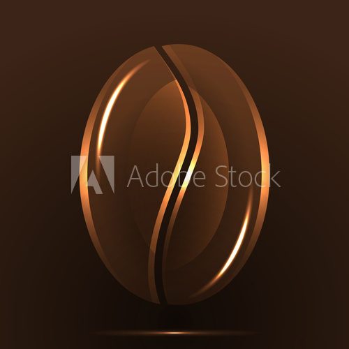 Background of coffee bean. Vector