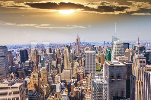 Beautiful view of  New York City skyline