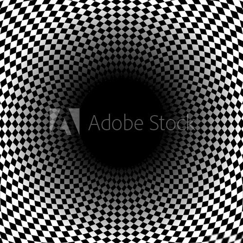 Abstract checkered background with space for text in center. Vec