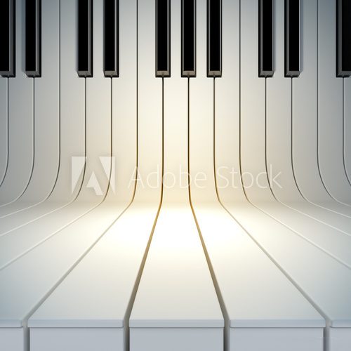 blank surface from piano keys