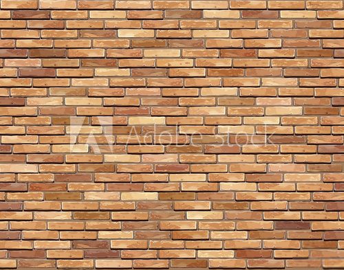 Brick wall seamless Vector illustration background - texture