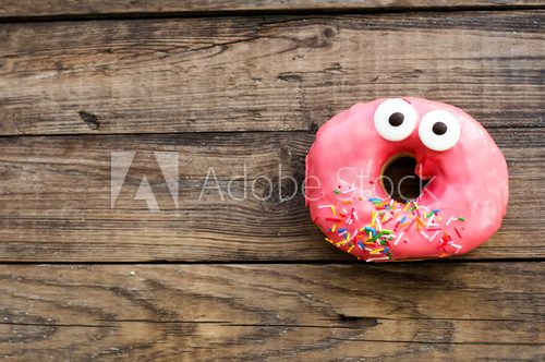Cute donut on a breakfast