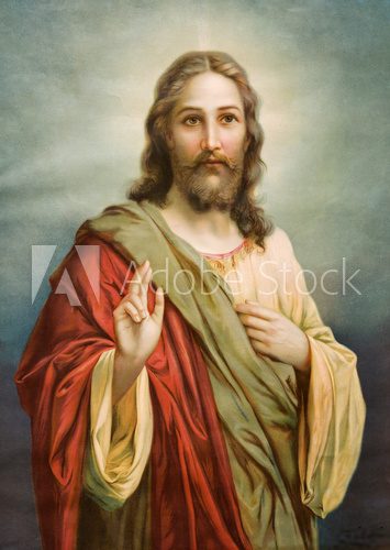Copy of typical catholic image of Jesus Christ