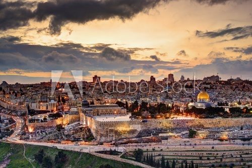 Jerusalem Old City Skyline