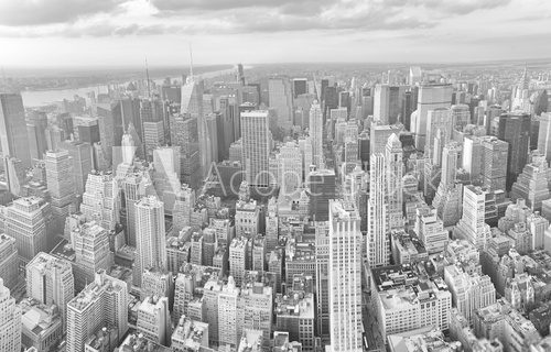 New York City. Wonderful panoramic aerial view of Manhattan Midt