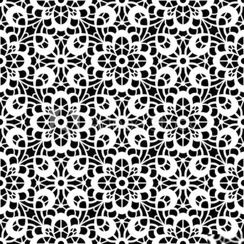 Black and white lace texture, seamless pattern