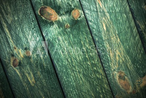 wall wooden planks painted green