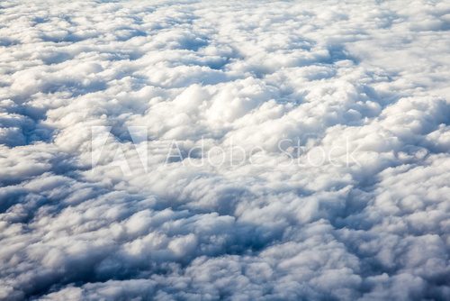 Cloud formations seen from the plane