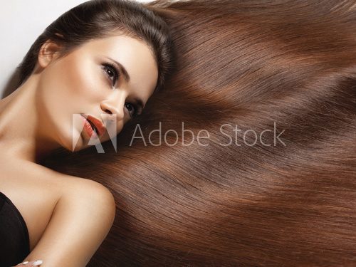 Woman with  healthy long hair.