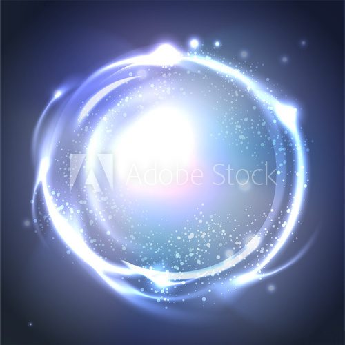 Vector Glossy Sphere. Abstract Background