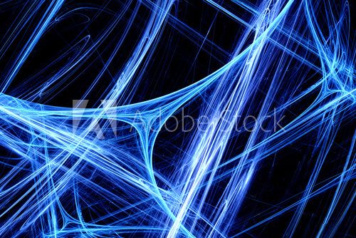 Blue abstract synapse system