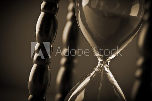 close up of hourglass