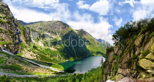 Tatra mountains and Eye of the Sea in Poland