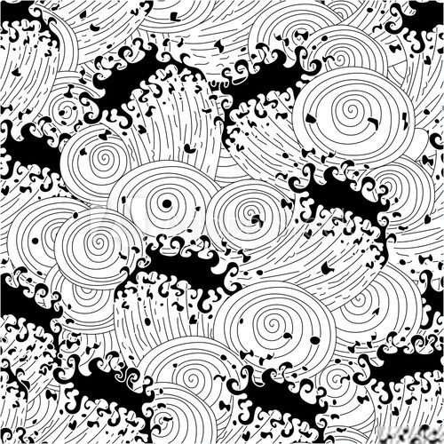 Waves. Seamless pattern.