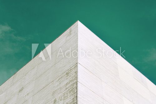 Abstract architecture. Close up of a modern building facade