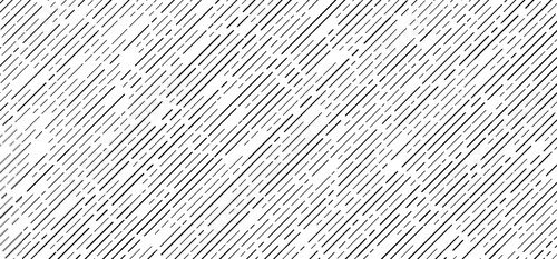 Abstract seamless black dash lines diagonal pattern on white background