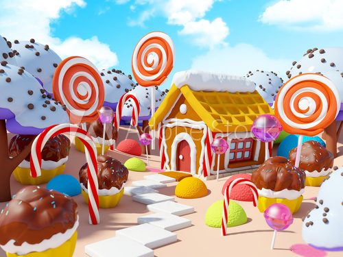 candy land landscape