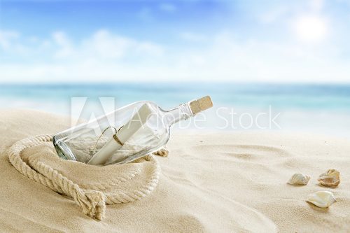 Bottle on the beach