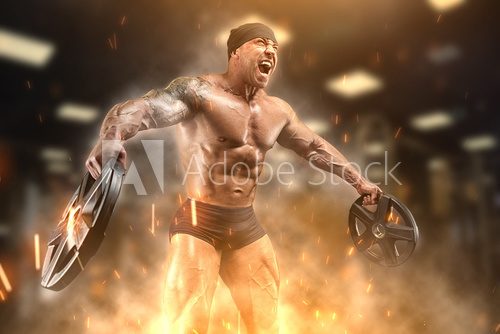 Athlete in the gym