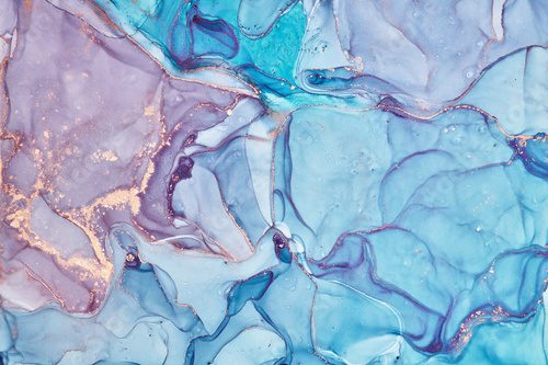 Fluid Art . Abstract colorful background, wallpaper. Mixing acrylic paints. Modern art. Marble texture. Alcohol ink colors  translucent