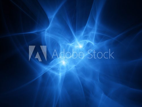 Abstract blue plasma waves