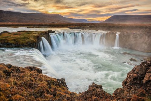 Godafoss, Islande, berühmter Wasserfall in Island