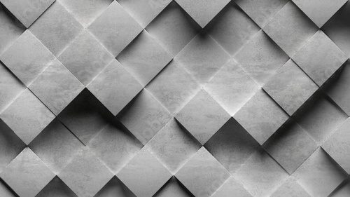 Random shifted rotated grey concrete cube boxes block background wallpaper