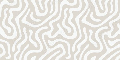 Hand drawn abstract shape seamless pattern background