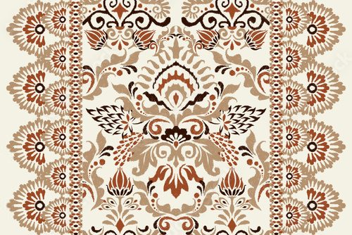 Ikat pattern vector illustration 